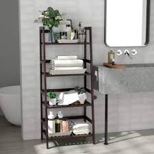 35 Best Bathroom Shelf Ideas For 2020 Unique Shelving Storage Bathroom Shelves Bathroom Shelving Unit Bathroom Ladder Shelf