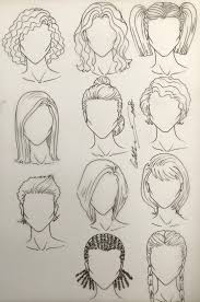 If you want to learn more about creating hair in different. Female Hairstyles Hair Sketch Fashion Illustration Hair Hair Illustration