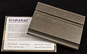 Cannon Grey On Maple Sample Chip Kraftmaid Three Bath Vanities Wood Sample Kraftmaid Bathroom Cabinetry Kitchen Cabinet Design
