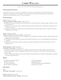 Clinical practice, interests, and accomplishments list these here. Professional Medical Resume Examples Livecareer