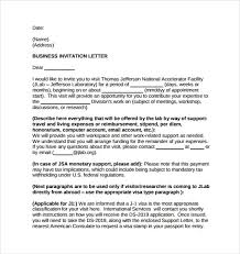 The visit to the united states will be temporary. 13 Sample Invitation Letters Writing Letters Formats Examples