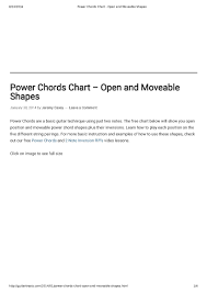 Electric Guitar Chords Chart For Beginner Pdf Format E