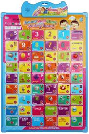 Abc 123 Learning Interactive Voice Assisted Wall Chart With Writing Board