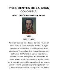 Entre los objetivos de la visita está conocer los avances en los diálogos de paz entre el gobierno y la guerrilla de las farc. Presidentes De La Gran Colombia Gral Simon Bolivar Palacios Politica De Colombia Colombia