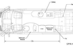 144 Sprinter Conversions Floor Plans Decorbold Motorhome Class B Sprinter
