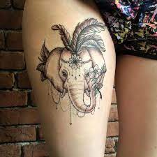 Pin By Natt On Hippie Tattoos Elephant Tattoos Elephant Thigh Tattoo Body Art Tattoos