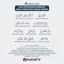 Dengan berdoa maka semua urusan kita bisa lebih mudah untuk dilalui. Ensiklopedia Islam Doa Dimudahkan Berbuat Baik Mencintai Orang Miskin
