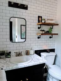 How to use different subway tiles in your bathroom. How 1 Homeowner Used Subway Tile In Her Bathroom For Only 3