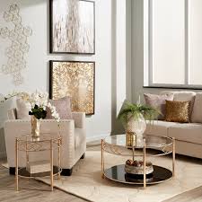 A fresh pair of sandals or sneakers will look amazing with a casual dress. Metropolitan Rose Gold Finish Black Tempered Glass Metal Cocktail Table Or Table Set By Insp In 2020 Black And Gold Living Room Gold Living Room Decor Gold Living Room