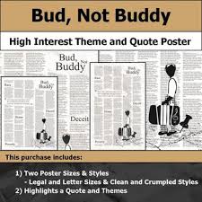 Identify the major characters in bud, not buddy and type their names into the different title boxes. Bud Not Buddy Bulletin Boards Worksheets Teaching Resources Tpt