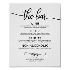 Free Free 347 Wedding Bar Menu Svg SVG PNG EPS DXF File