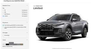 The 2022 hyundai santa cruz will be unveiled in all its glory on april 15 and begin production this summer in montgomery, alabama. Hyundai Launches Configurator For 2022 Santa Cruz Pickup Truck Carscoops