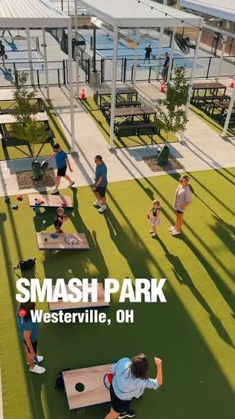 🏓 Smash Park Westerville opens tomorrow and we got a sneak peek this  weekend! (partner), 🪓 Get ready to discover the newest family-friendly  destination for pickleball, corn hole, arcade games, axe ...