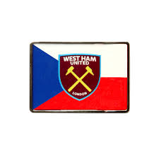 Customise home & away kits with official printing. Czech Republic Flag Crest Pin Badge