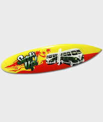 Qu'elles peuvent être les solutions possibles ? Planche Surf De Combi Surfs Up Rouge Jaune Deco Fait Main De 60cm En Bois