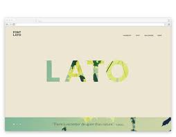 It was released in 2015. Web Design Font Lato On Behance