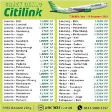 .jakarta pontianak rp 532.000, harga tiket garuda jakarta pontianak rp 959.000.silahkan 3 cara mudah mendapatkan daftar harga tiket pesawat july 2016, rute jakarta pontianak ,klik. Tiket Pesawat Citilink Jakarta Bali Promo Murah Pp Shopee Indonesia