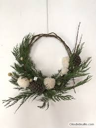 Fabriquer Une Couronne De Porte Maison Ciloubidouille Decoration Noel Maison Couronne Noel Couronnes De Porte