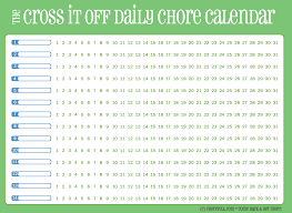 Chore Calendar Sada Margarethaydon Com