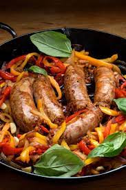 Sausage With Peppers And Onions Recipe Recipe Stuffed Peppers Onion Recipes Peppers And Onions