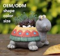 ODM Macetas suculentas Tortuga Roogo Animal Macetas decorativas pequeñas  baratas Gran oferta Maceta de resina para tortuga Maceta de flores de ...