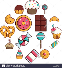 Ver más ideas sobre dulces, caramelos, caramelos llenos de color. Descargar Este Vector Dulces Tartas De Golosinas Conjunto De Iconos De Estilo De Dibujos Animados Mjwdt5 De Dibujos Dulces Caramelos Dibujos Dibujos Kawaii
