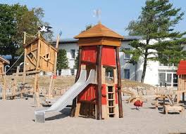 Play Tower Lighthouse Made Of Robinia Wood Ziegler Spielplatze Wood Playground Lighthouse Backyard