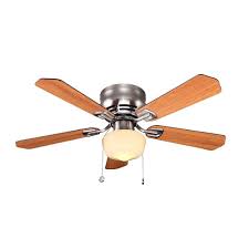Do you want a flush mount ceiling fan with short wood blades or a chandelier with led lights for your dining room? Hdg 42 Inch Middleton Ceiling Fan With Brushed Nickel Finish The Home Depot Canada