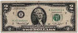 Twofers constitute just 3% of all u.s. United States Two Dollar Bill Wikipedia