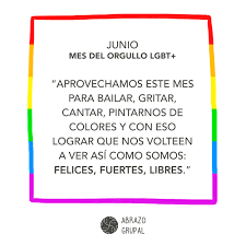 Encuentra docenas de frases de orgullo con imágenes para copiar y compartir. Mes Del Orgullo Celebrar Y Exigir Abrazo Grupal