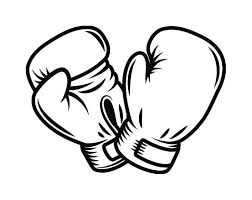 Draw upper outline for gloves as shown. Boxing Logo 7 Fight Fighting Fighter Mma Mixed Martial Arts Boxer Equipment Competition Svg Eps Clipart Vector Boxing Gloves Drawing Boxing Gloves Clip Art