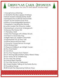 O' come all ye faithful 7. Christmas Carol Opposites Game