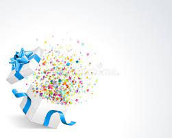 Star Confetti Explosion Multicolored Star Confetti Explodes From Open Gift Box Ad Multicolore Vector Free Banner Template Design Black Friday Sale Banner