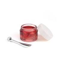 15g 30g 50g Red Face Cream Cosmetic Glass Jar With Spatula ...