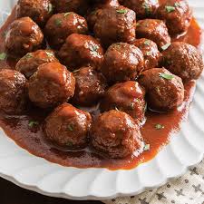 Sweet And Tangy Party Meatballs Paula Deen Magazine Recipe Party Meatballs Party Food Meatballs Appetizer Recipes