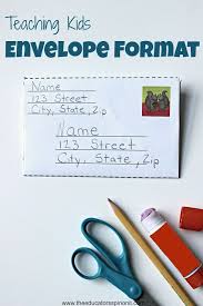Teaching Kids About Envelope Format Letters For Kids Letter Writing For Kids Teaching Kids Letters