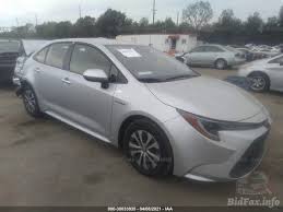 I bought my 2021 toyota corolla hybrid in january 21, 2021. Toyota Corolla Hybrid Le 2021 Silver 1 8l Vin Jtdeamde0mj000144 Free Car History