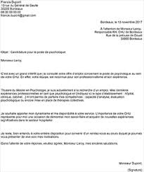 Exemple Lettre De Motivation Psychologue Staffsocial