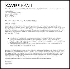 Crafting a product manager cover letter that catches the attention of hiring. Assistant Product Manager Cover Letter Sample Cover Letter Templates Examples