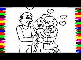 750 x 943 file type: How To Draw Color Happy Family Showing Love Respect Coloring Pages For Kids Videos Learning Art Youtube