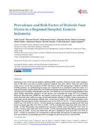 Pdf Prevalence And Risk Factor Of Diabetic Foot Ulcers In A Regional Hospital Eastern Indonesia