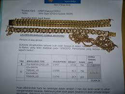 Pembayaran balik bulanan yang merangkumi jumlah prinsipal dan caj faedah melalui pemotongan bulanan dari akaun simpanan bank rakyat, pemotongan biro perkhidmatan angkasa (bpa), pemotongan gaji bulanan. Tender Terbuka Emas Lelong Bank Rakyat