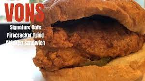This recipe uses whole milk and eggs as the wet ingredient. Vons Albertsons New Signature Cafe Firecracker Fried Chicken Sandwich Youtube