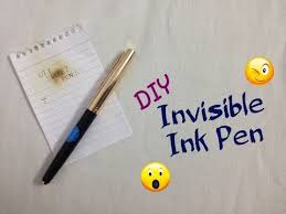 The juices of certain plants are sometimes used as. Diy Invisible Ink Pen Secret Pen Youtube