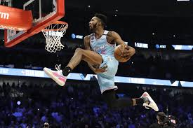Derrick Jones Jr Of The Miami Heat Winning The Controversial Dunk Contest In 2020 Nba News Nba Miami Heat