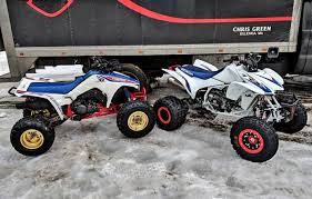 1986 Honda Trx250r Fourtrax And 2014 Trx450r Fourtrax Honda Dirt Bike Atv Quads Honda