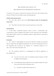 Budget 2020 also revised the base year of assessment from 2000 to. Real Property Gains Tax Rpgt Su Fang Associates Facebook