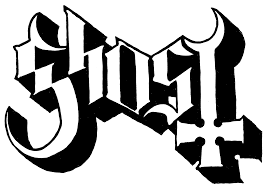 Ghost Logo Hires Png 3 395 2 400 Pixeles Ghost Logo Band Stickers Band Logos