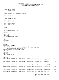 An appendix is a supplementary information that supports the topics in the main body of your writing. 2431 Sample Sequence Listing