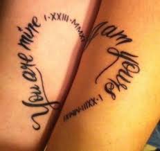 Algunas Originales Frases De Amor Para Tatuajes En Pareja Tatuajes Que Hacen Juego Tatuajes De Esposas Tatuajes De Parejas